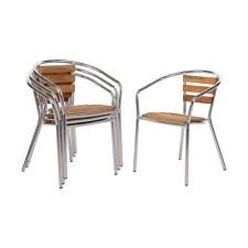 Bolero Bistrostühle Eschenholz/Alu - 4 St.